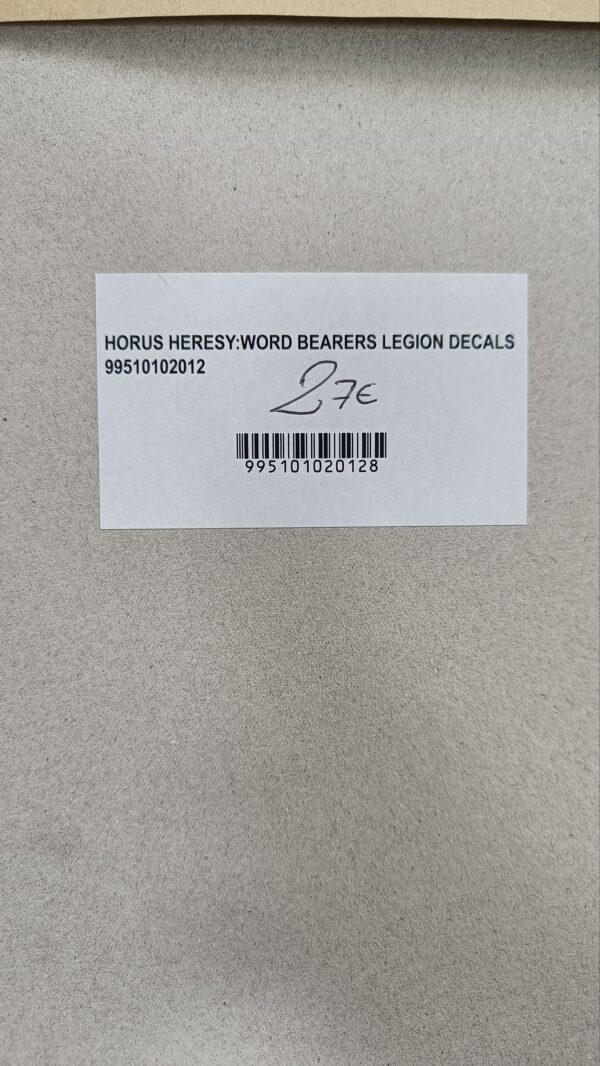 WORD BEARERS LEGION TRANSFER SHEET