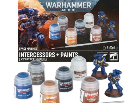 W40K  SPACE MARINES + PAINTS